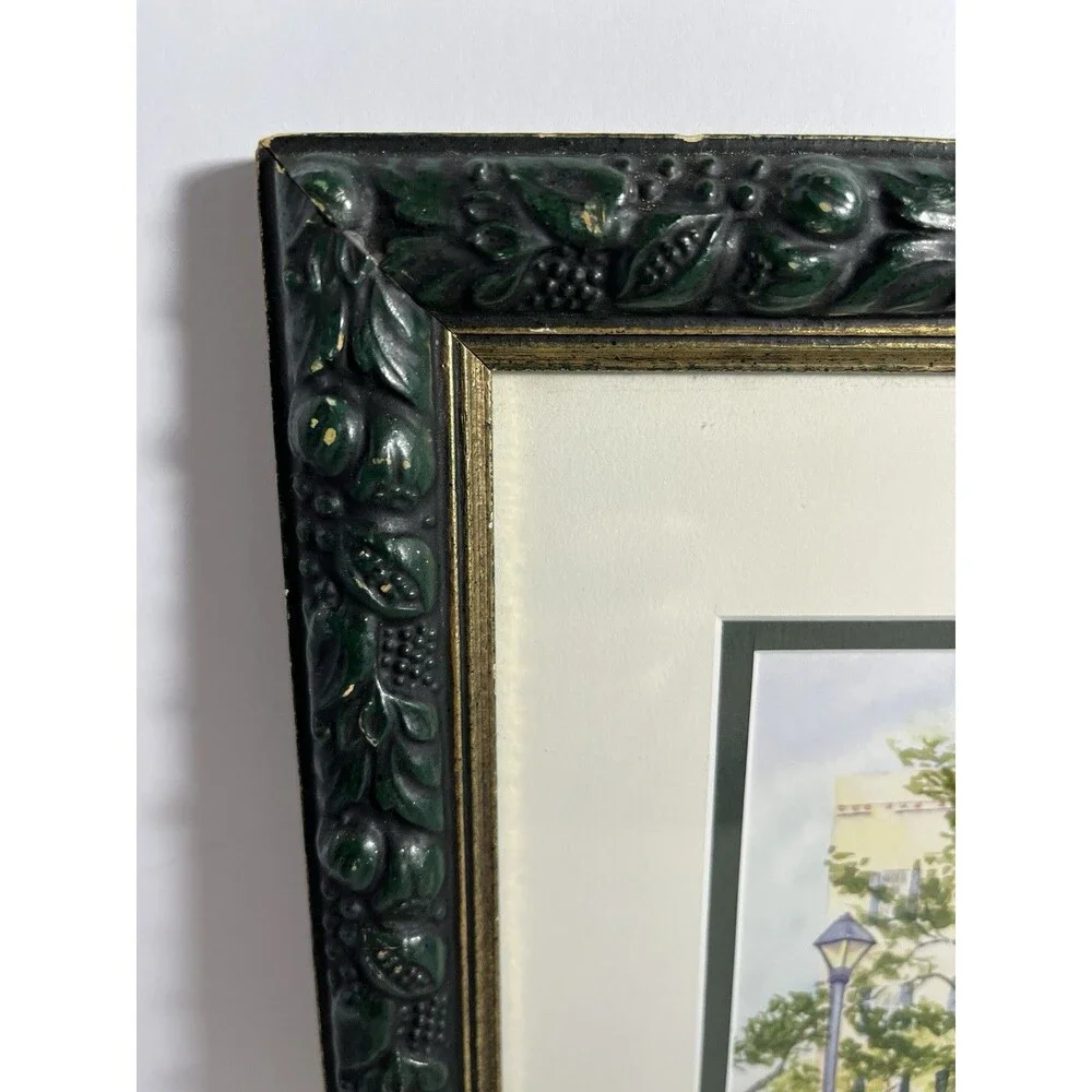 Original Signed Watercolor Painting Framed Landscape House Pamella M. Dykema